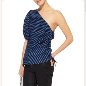 Petersyn Abigail one shoulder blouse xs